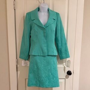 Neiman Marcus Turquoise Skirt Set